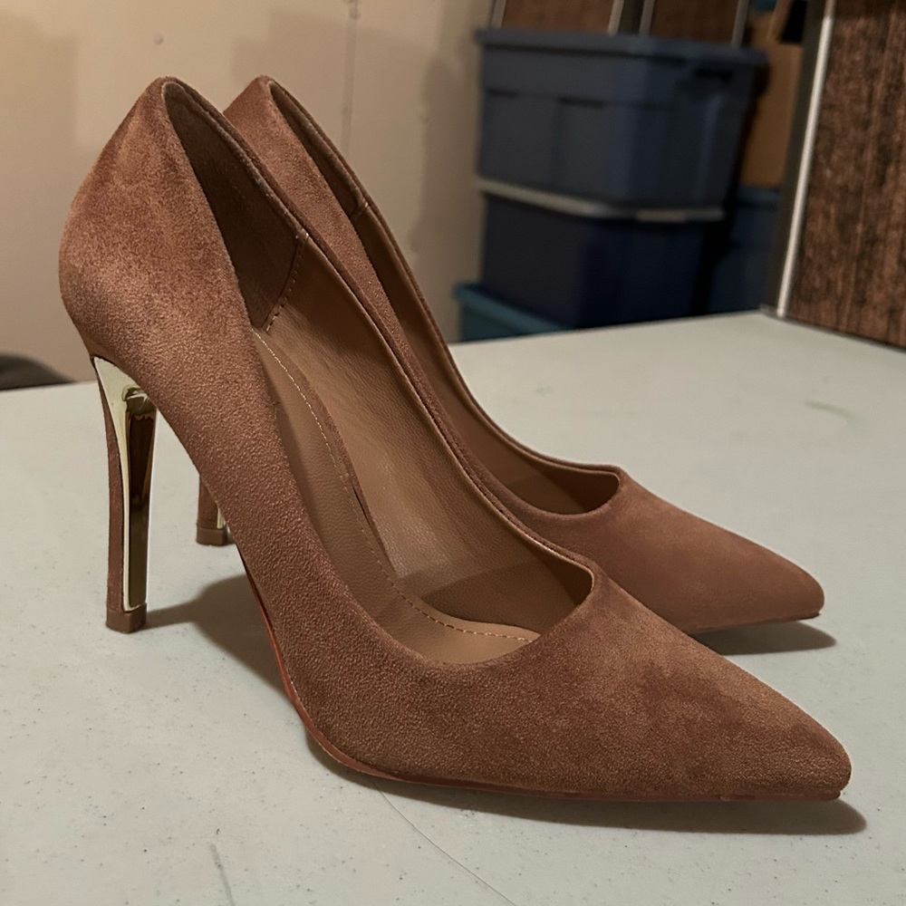 Nude high heels